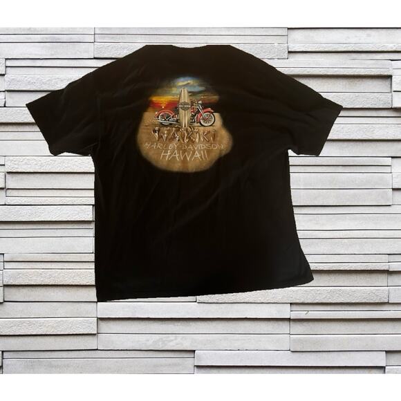 Harley-Davidson Waikiki Beach Hawaii T-Shirt 3XL - Picture 4 of 7